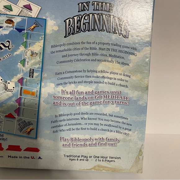 BibleOpoly  Monopoly Themed Biblical Board Game of Fun & Faith -Bible Family Fun - Picture 3 of 7